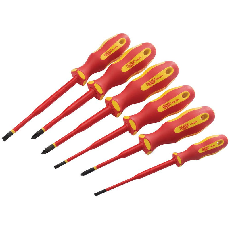 Ergo Plus Slimline VDE Approved Fully Insulated Screwdrivers (6 Piece) - 02167
