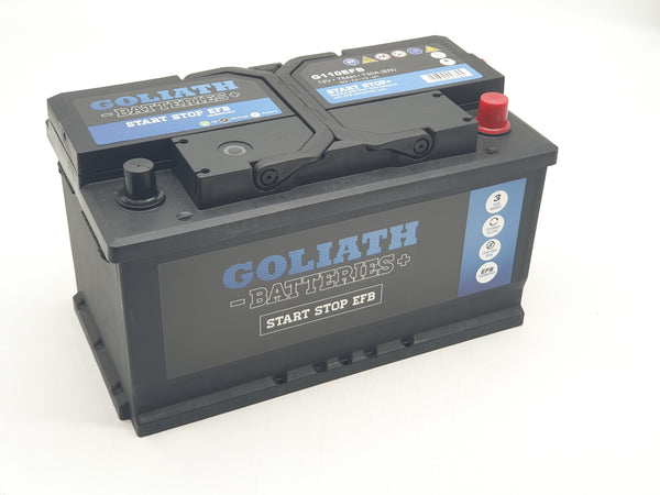 Goliath G110 - 110 EFB 75Ah 730A Start Stop Battery - 3 Year Warranty