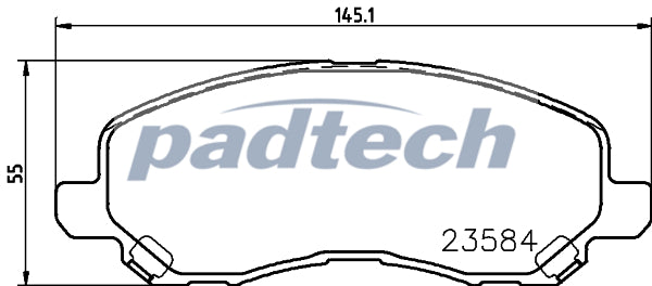 Padtech Brake Pad Set - PAD2134