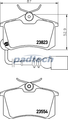 Padtech Brake Pad Set - PAD2566